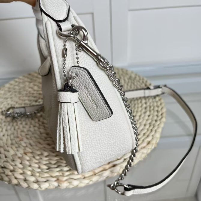 COACH Carmen Mini Chain Cross body crossbody bag White