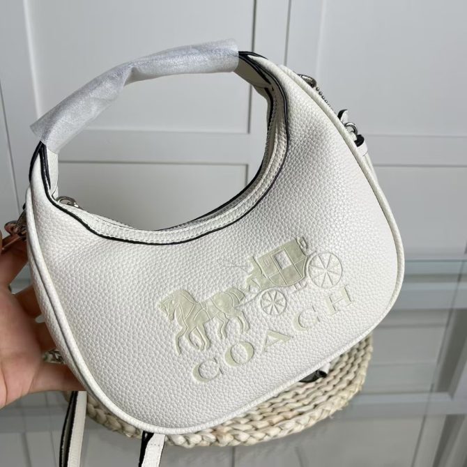 COACH Carmen Mini Chain Cross body crossbody bag White