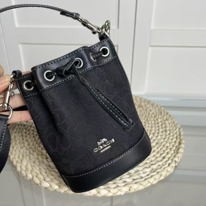 COACH Bucket Crossbody Bags Black