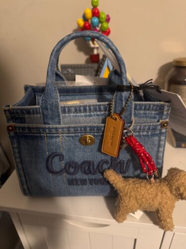 COACH Women's Cargo Tote Blue photo review