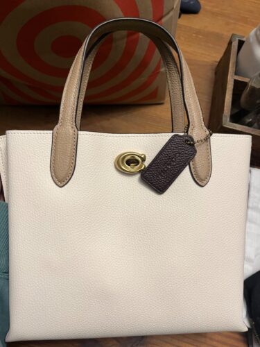 COACH Women's Tote WILLOW 18 White photo review