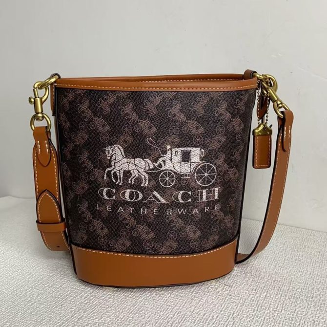 COACH Bucket Dakota mini Crossbody Bags Black Brown