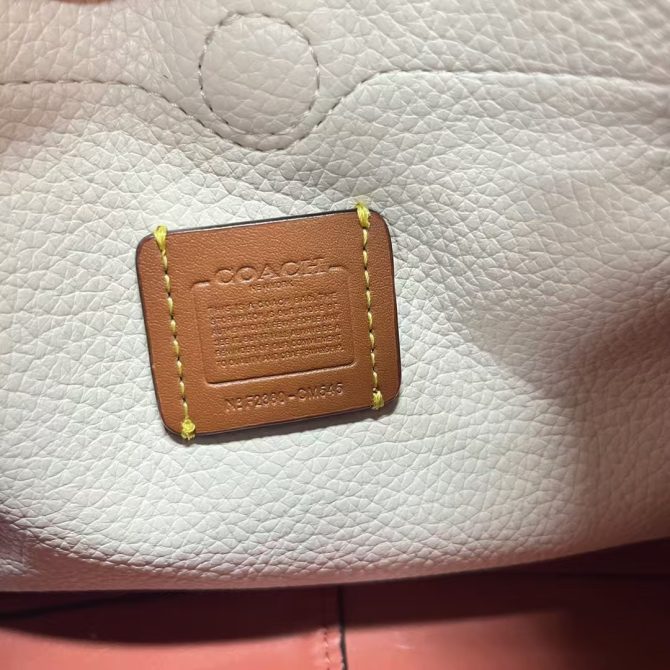 Coach Women's Polished Pebble Leather Lana Shoulder Bag 23 White