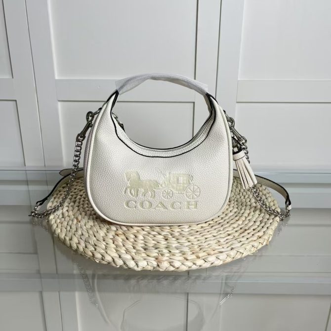 COACH Carmen Mini Chain Cross body crossbody bag White