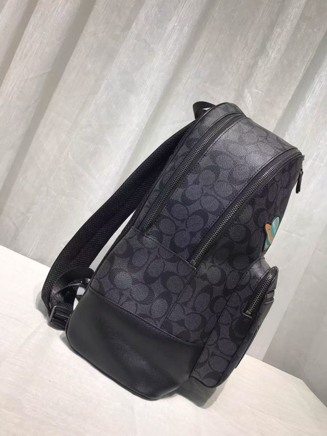 COACH Backpack Mens 29040 A4 compatible Charcoal black Space style