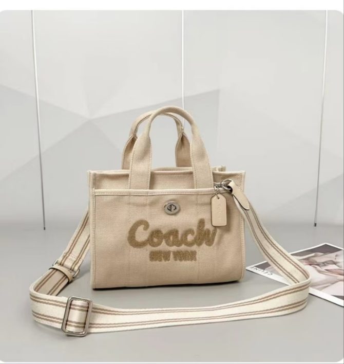 COACH Women's Cargo Tote Cream