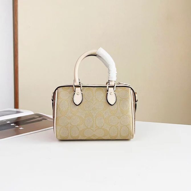 COACH Women's Rowan Handbags White-border printed style