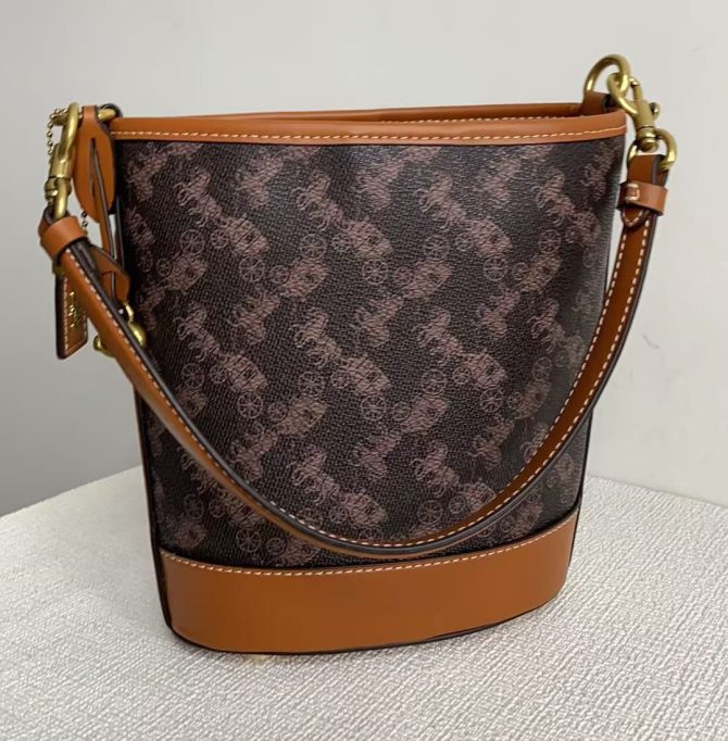 COACH Bucket Dakota mini Crossbody Bags Black Brown