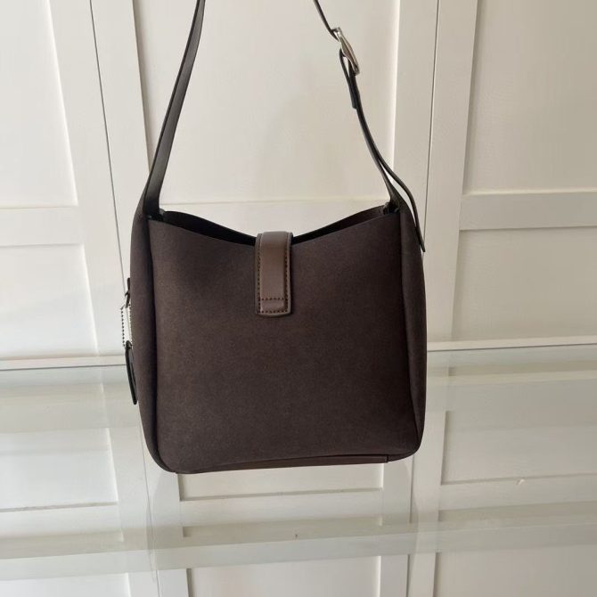 COACH Hadley Crossbody bag women Suede black brown