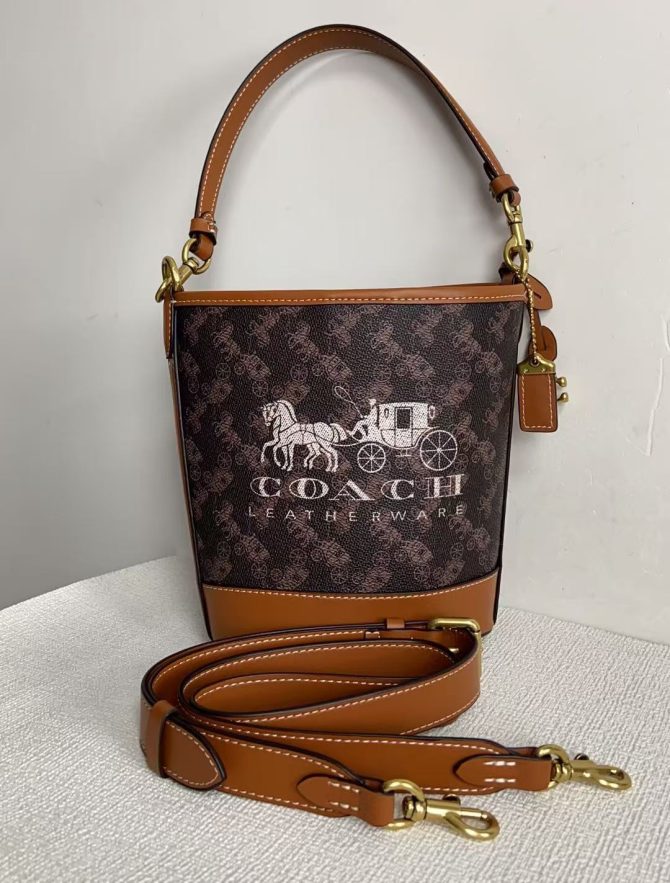 COACH Bucket Dakota mini Crossbody Bags Black Brown