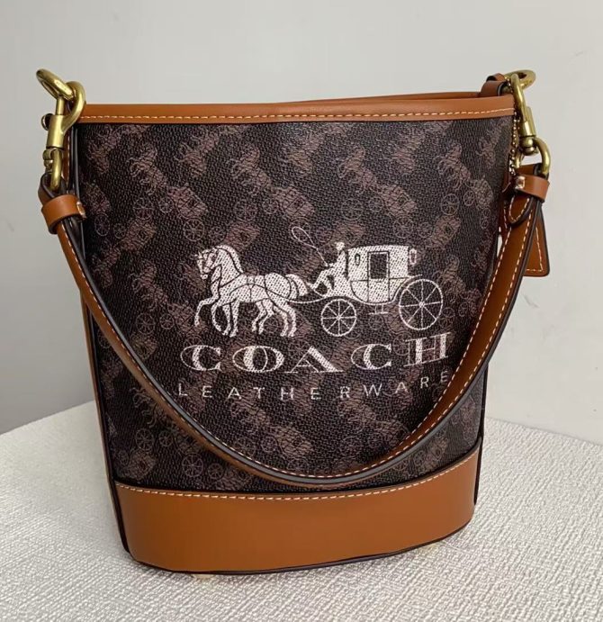 COACH Bucket Dakota mini Crossbody Bags Black Brown