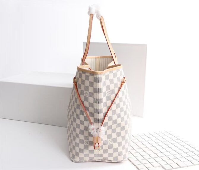 Neverfull Bandoulière Inside Out GM Plaid pattern