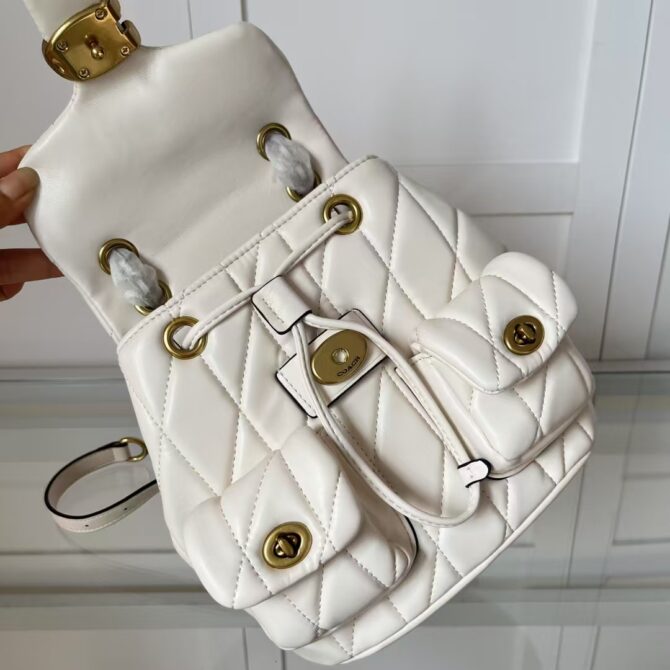 COACH Tabby Backpacks White