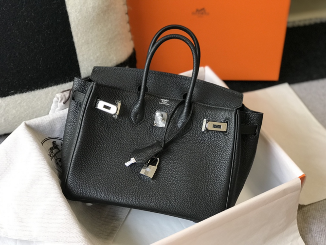 birkin 30 Silver buckle