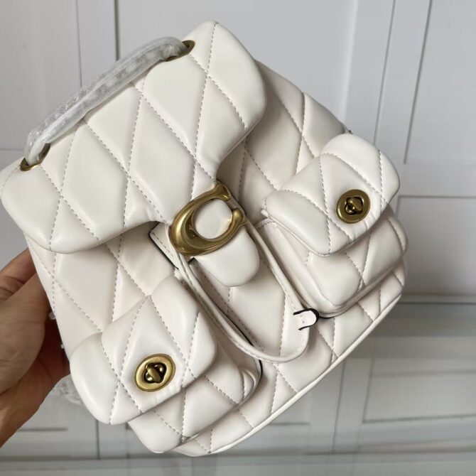 COACH Tabby Backpacks White