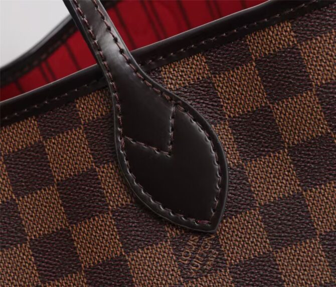 Neverfull Bandoulière Inside Out GM Plaid pattern