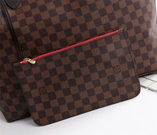 Neverfull Bandoulière Inside Out GM Plaid pattern