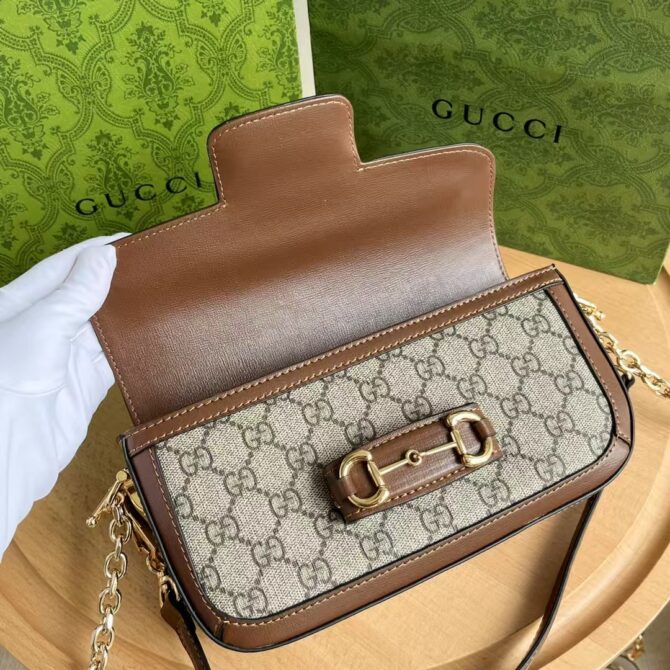 Gucci Horsebit 1955 Printed style Satchel bag 735178